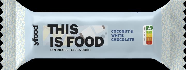 Produktbild YFood Coconut & White Chocolate (Weisse Schokolade, Kokos, 1 Stk., 60 g)