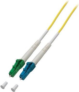 Produktbild Helos LWL Patchkabel LC-APC/LC-PC Simplex G657 9/125µm OS2 gelb 0,5m (S/UTP, CAT7, 0.50 m)