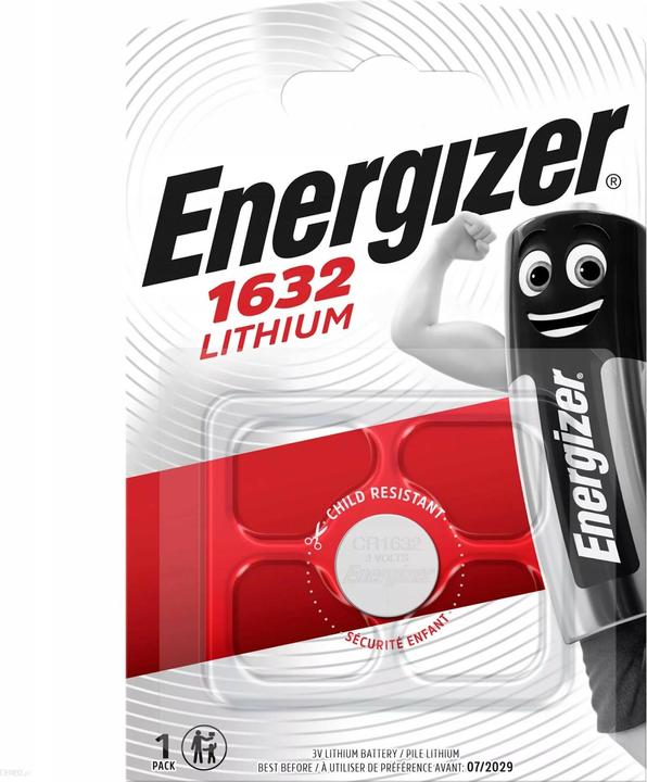 Actual product image Energizer CR1632 Lithium (1 pcs., CR1632, 130 mAh)