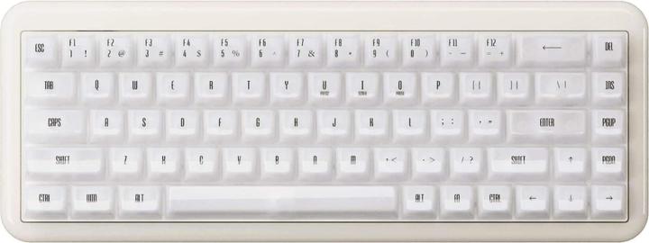 Produktbild Akko YU01 White Jade Gaming-Tastatur, RGB - 65%, V3 Piano Pro Switches (ISO) (US, Kabelgebunden, Kabellos)