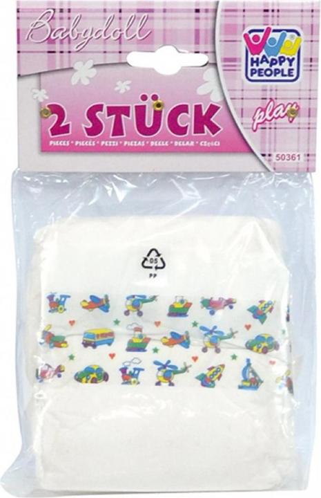 Actual product image Happy People Puppenwindeln mit Motiven