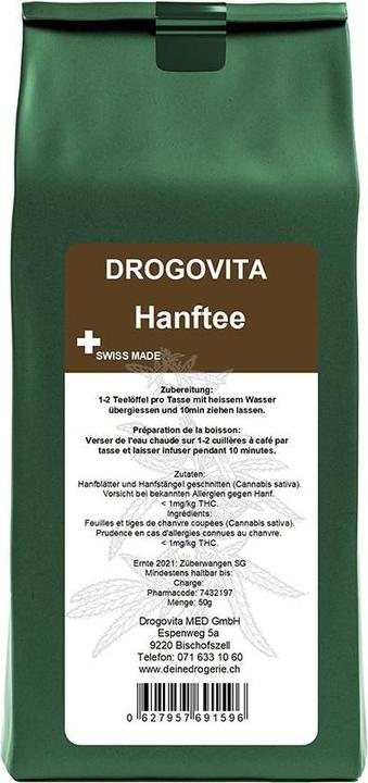 Actual product image Drogovita Hanftee Tees (50 g)