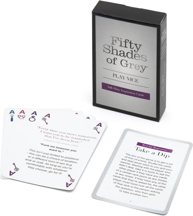 Produktbild Fifty Shades of Grey Play Nice Talk Dirty Inspiration Cards (Spielesammlung, Englisch)