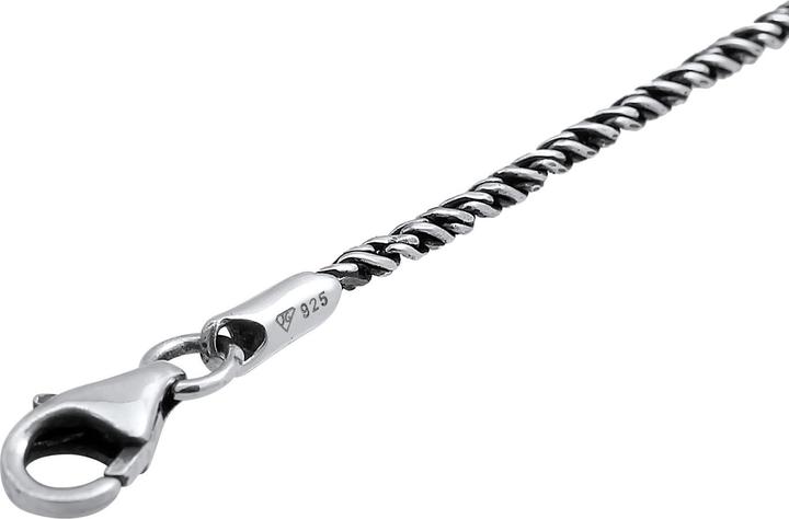 Produktbild Kuzzoi Halskette Herren Basic Kordelkette Gedreht Fein 925 Silber (925er Sterling Silber, 45 cm)