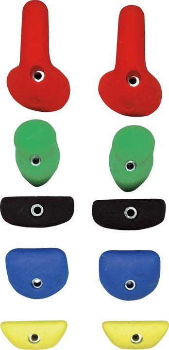 Actual product image On Top Klettern Climbing Handle Set Symmetry (Green, Black, Blue, Yellow, Red)