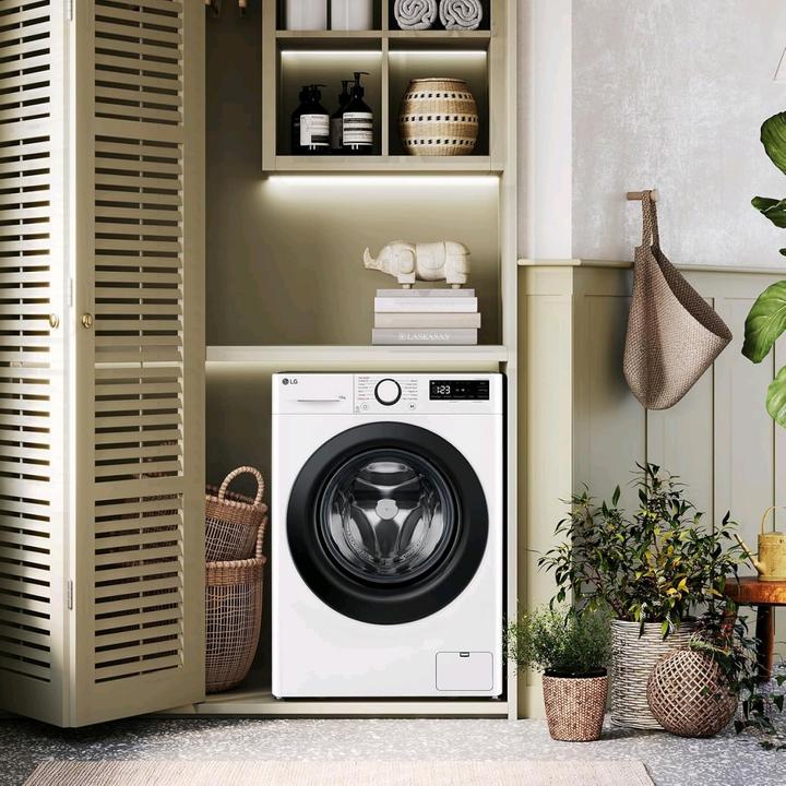 Image du produit LG F2R7S09TSWC Lave-linge Slim 9" à chargement frontal (9 kg, Gauche)