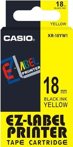 Energy Label Casio Writing ribbon XR (1.80 cm, Black, Yellow)