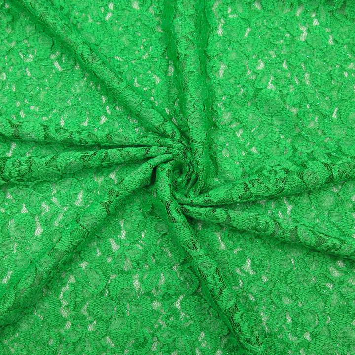 Image du produit Stoffrestposten Dentelle scintillante - Vert - quantité minimale de vente : 1 mètre
