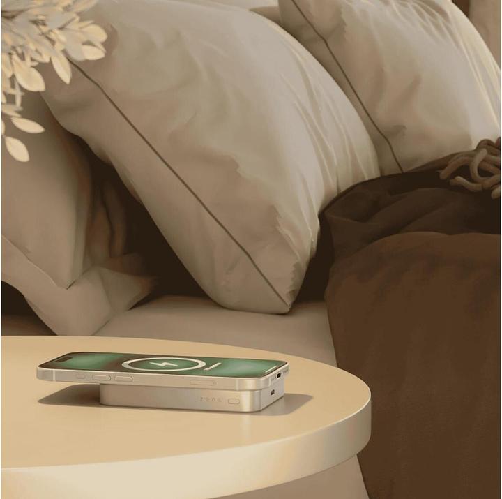 Image du produit Zens Slim Qi2 Al Powerbank10.000mAhWhite (10000 mAh, 38.70 Wh)