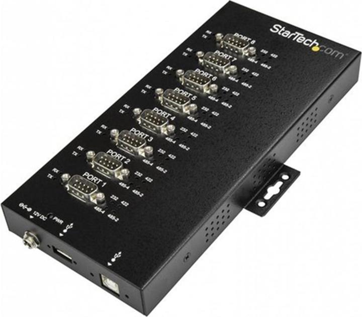 Produktbild StarTech 8 Port industrieller USB auf RS232/422/485 Serieller Adapter - 15kv ESD Schutz - USB zu Seriell A... (USB-A, 8 Ports)