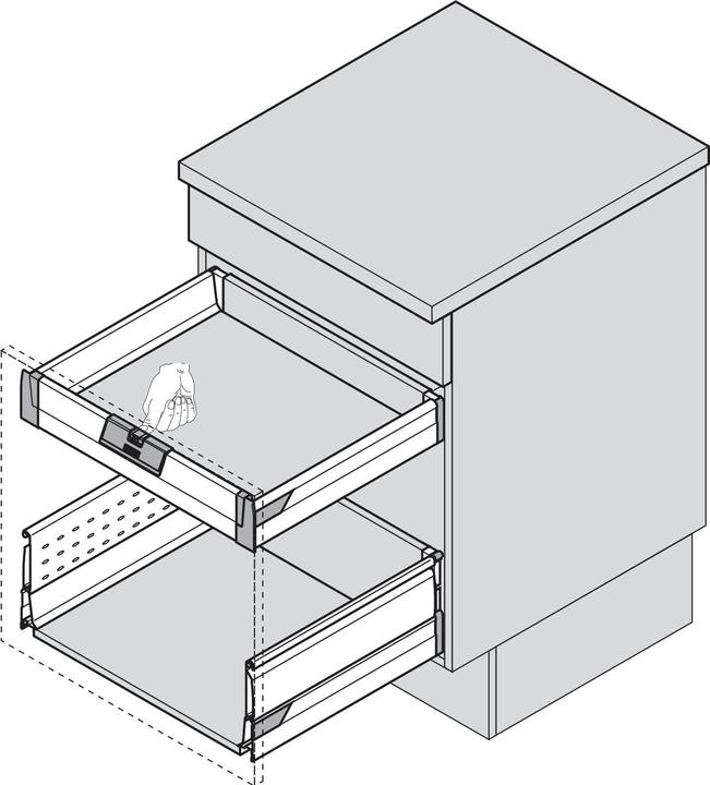 Immagine prodotto Blum ZIF.80M5 WGR TANDEMBOX Maniglia per CI