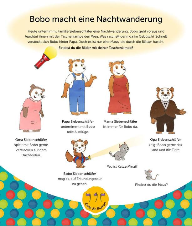 Actual product image Bobo Siebenschläfer - Mein Taschenlampenbuch (German, Svenja Dieken, 2024)