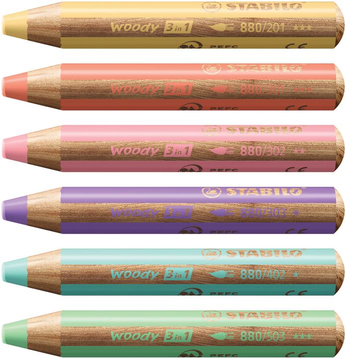 Image du produit STABILO woody 3 en 1 crayon de couleur (Lilas pastel, 1 x)