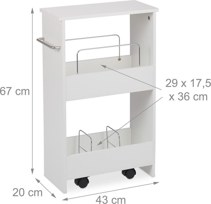 Image du produit Relaxdays Chariot niche