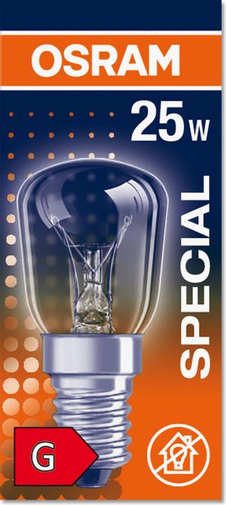 Image du produit Osram Lampe de réfrigérateur T (E14, 25 W, 160 lm, 1 x, G)