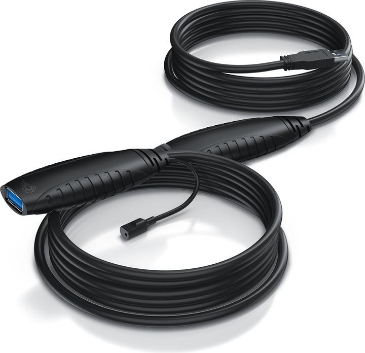 Produktbild CSL USB 3.2 Gen 1 Repeaterkabel, Verlängerungskabel aktiv, Repeater Verlängerung, Verstärker Kabel (10 m, USB 3.2 Gen 1)