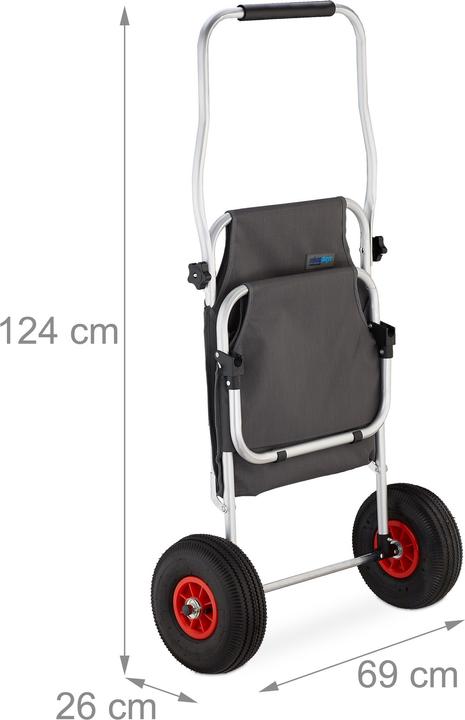 Produktbild Relaxdays Strandwagen (50 kg)