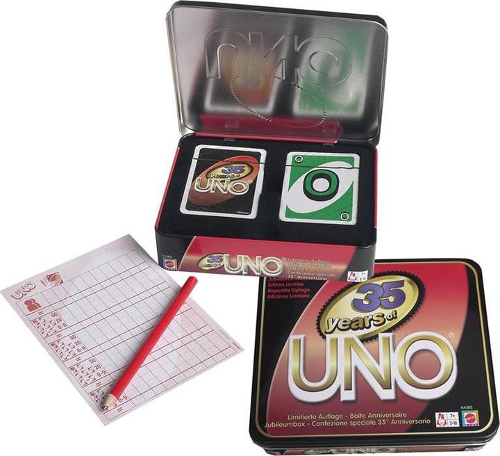 Produktbild Mattel Games Uno Kartenspiel Deluxe in Metalldose (Deutsch, Französisch, Italienisch)