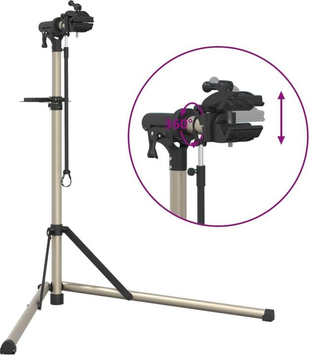Image du produit VidaXL Support de montage pour vélo Pliable Réglable 102-160 cm