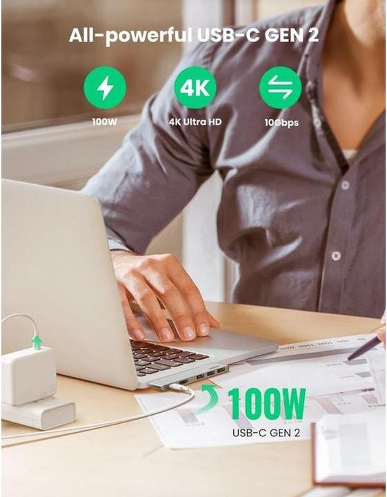 Produktbild Ugreen 5 in 2 -C Hub (USB-C, 5 Ports)