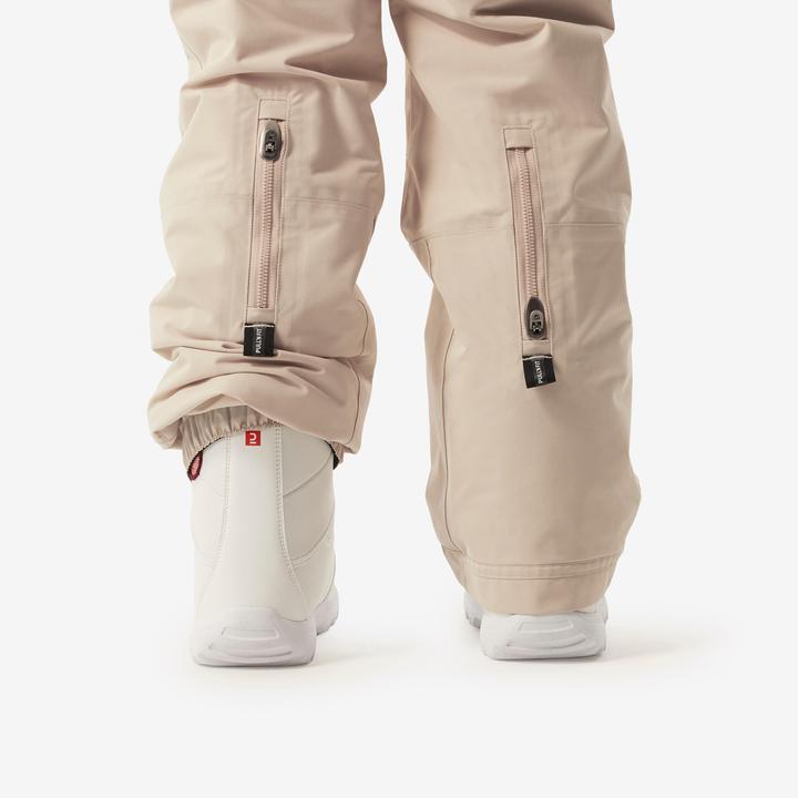 Actual product image Wedze Snowboard trousers dungarees kids piste - 500 white (116)