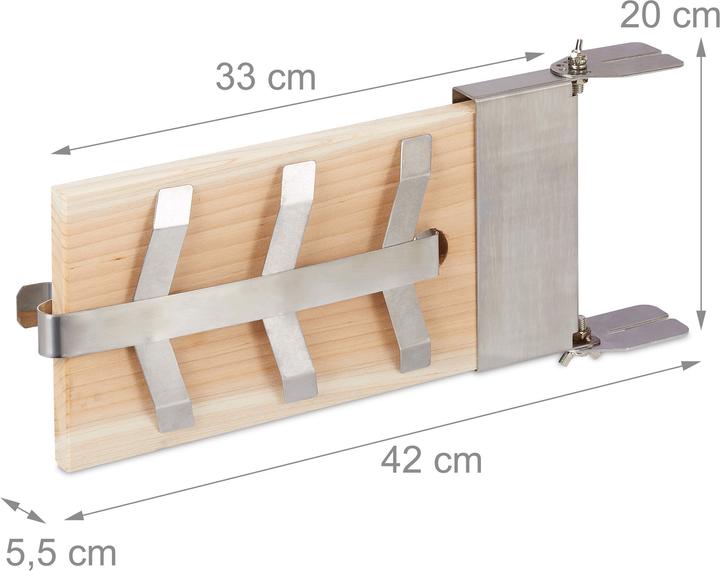 Actual product image Relaxdays Flame Salmon Board