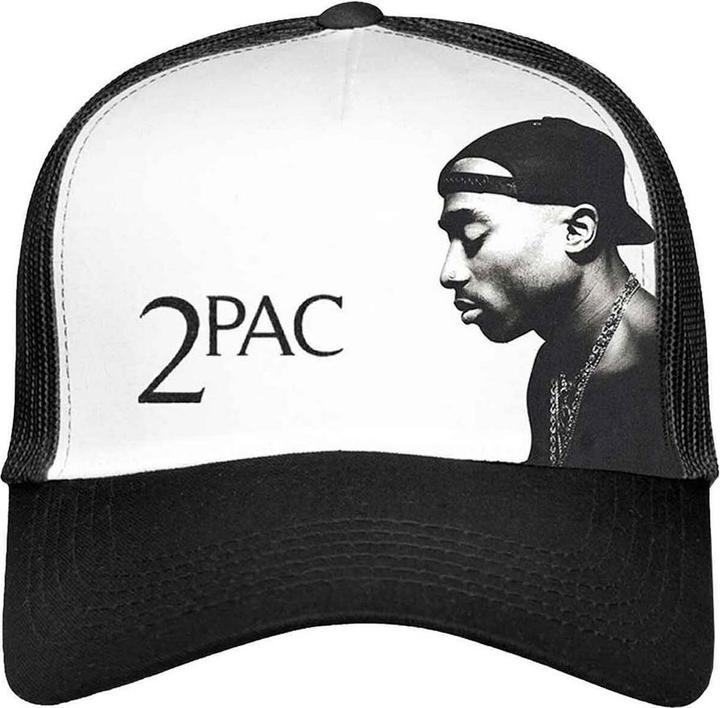 Image du produit Tupac Shakur Casquette de baseball unisexe Profil Photo Mesh Panel (Taille unique)