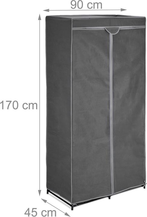 Actual product image Relaxdays Anna Wardrobe (90 x 45 x 170 cm)