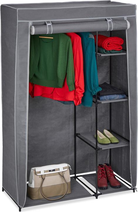 Relaxdays Stoffschrank (105.5 x 45 x 161 cm)