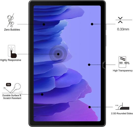 Actual product image Eiger Mountain Glass Clear Tablet (1 Piece, Galaxy Tab A7 10.4 (2020))