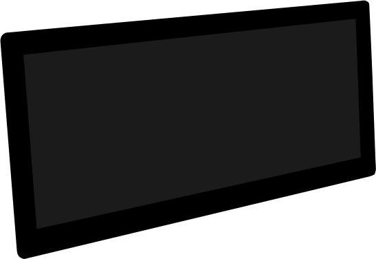 Produktbild WaveShare 12.3 INCH LCD / 1920x720 / HDMI, IPS, capacitive touchscreen, tempered glass panel (Display)