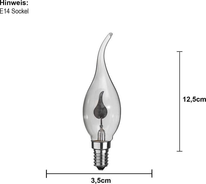 Actual product image Star Trading Flickering Flame (E14, 3 W, 20 lm, 1 x)