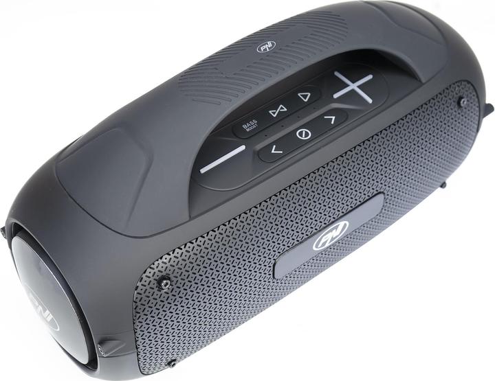 Produktbild PNI Tragbarer Lautsprecher FunBox BT600, mit Bluetooth, 65 W, MP3-Player, Kartenleser, USB, kabellos (8 h, Akkubetrieb)