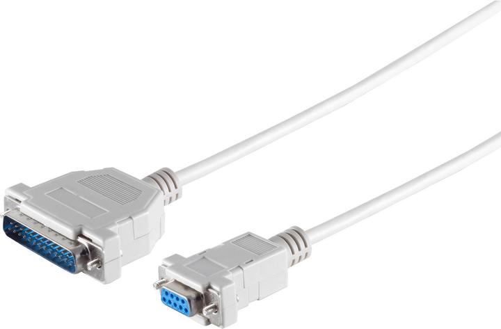 Shiverpeaks S/CONN maximum connectivity modem cable, 9-pin Sub D female to 25-pin Sub D male, modem diag (3 m)