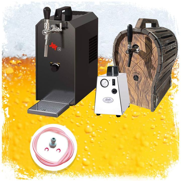 Immagine prodotto Ich-zapfe Komplett Set - Bierzapfanlage Jet 30 mit Holzfass