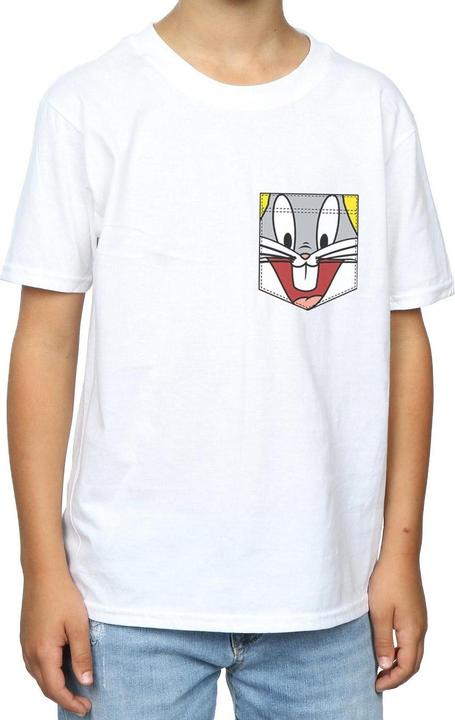 Image du produit Looney Tunes - T-shirt BUGS BUNNY FACE FAUX POCKET - Garçon (140, 146)