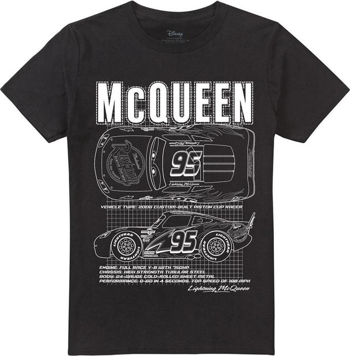 Immagine prodotto Cars Maglietta Saetta Mcqueen Outline Uomo (XL)