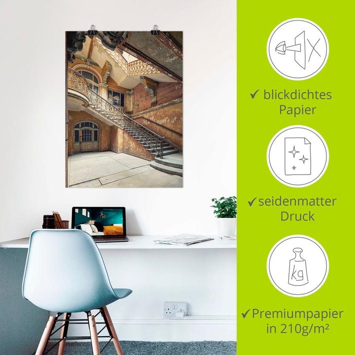 Produktbild Artland Lost Places Verlassene Orte Treppenhaus U4YC (45 x 60 cm)