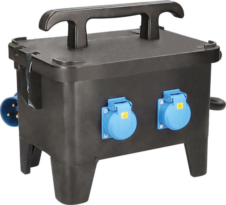 Actual product image As - Schwabe Mobile solid rubber site power distributor (4 x, CEE 7/3)
