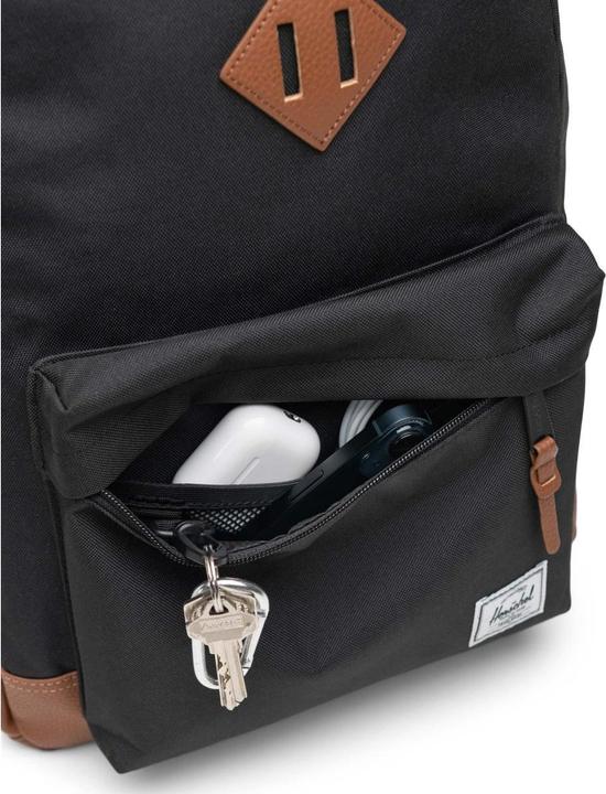Actual product image Herschel Heritage Black/Tan Backpack, 24 l (24 l)
