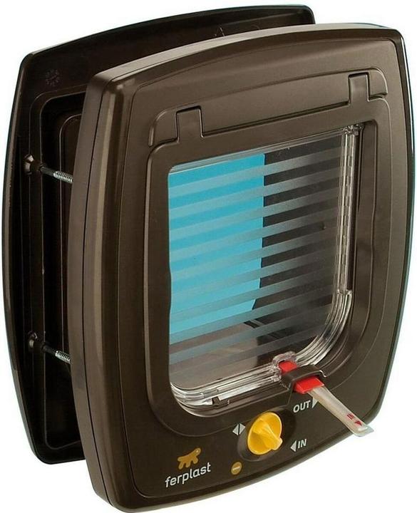 Actual product image Ferplast Swing 7 - Door with magnetic closure for small dogs and cats brown (Magnetic cat flap)