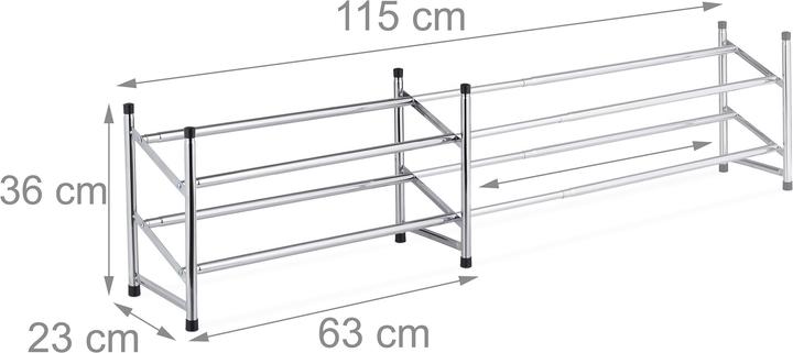 Actual product image Relaxdays Baylee (115 x 23 x 36 cm)