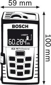 Produktbild Bosch Professional DLE 70 (70 m, 635 nm)