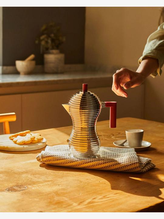 Actual product image Alessi Pulcina espresso machine suitable for induction (6 T.)