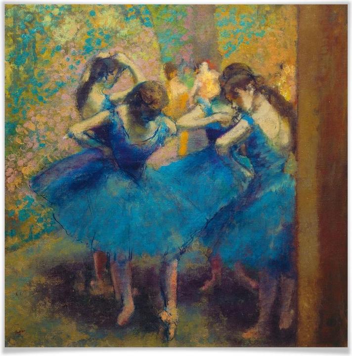 Immagine prodotto Trenddeko Degas - I ballerini blu (60 x 60 cm)
