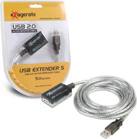 Produktbild Hamlet 5-Meter-Usb-2.0-Extender-Verlängerung mit aktivem Repeater (5 m)