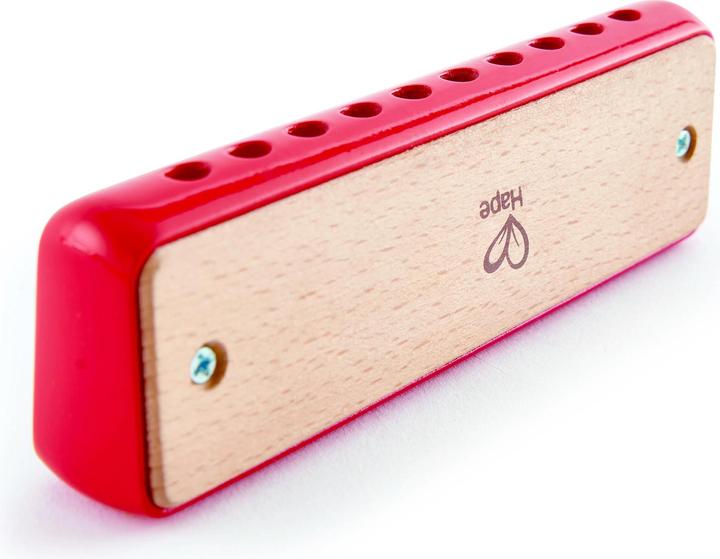 Actual product image Hape Blues harmonica (German, French, Italian, English)