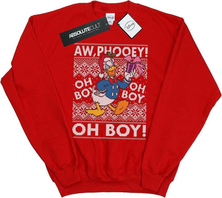 Immagine prodotto Disney Donald Duck Christmas Fair Isle Felpa Uomo (M)