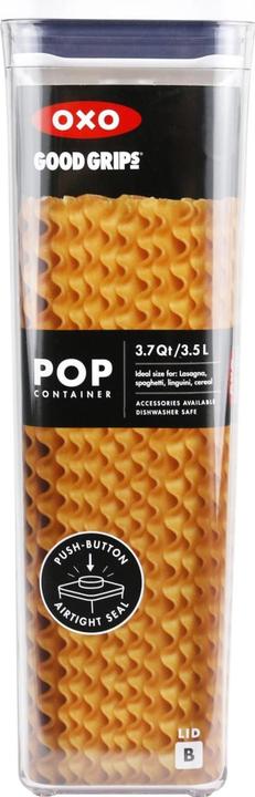 Actual product image OXO POP 2.0 Rectangular container, 16x10.5x32 cm, 3.5 l (3.50 l)