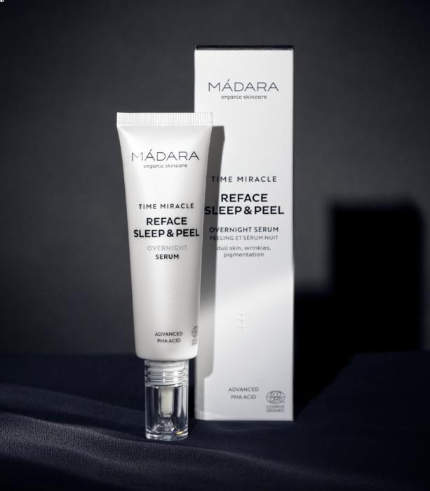 Produktbild Madara Time Miracle Reface Sleep & Peel Nachtserum (30 ml)